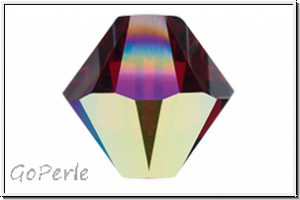 Swarovski� Bicone 5328, 4mm, 208AB - siam, AB, 25 Stk.
